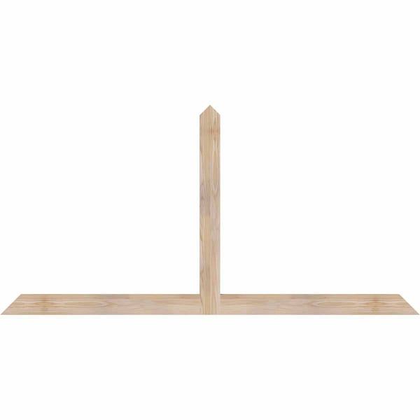 Ekena Millwork Portland Smooth Timber Gable Bracket, Douglas Fir, 72"W x 36"H x 1 1/2"D x 3 1/2"F, 12/12 Pitch GBW072X36X0204POR00SDF - main